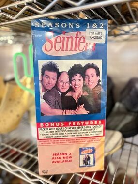 Vintage Seinfeld Seasons 1 & 2 DVD Box Set Sealed Costco Longbox Edition